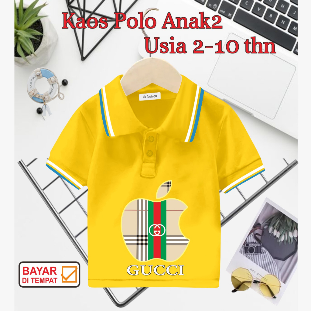 ((IB))KAOS ANAK2 KERAH POLO/QUCC1 DIGITAL SABLON