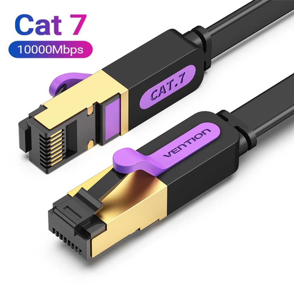 Vention Kabel Ethernet LAN Cat7 High Speed RJ45 STP Flat Cable 10Gbps