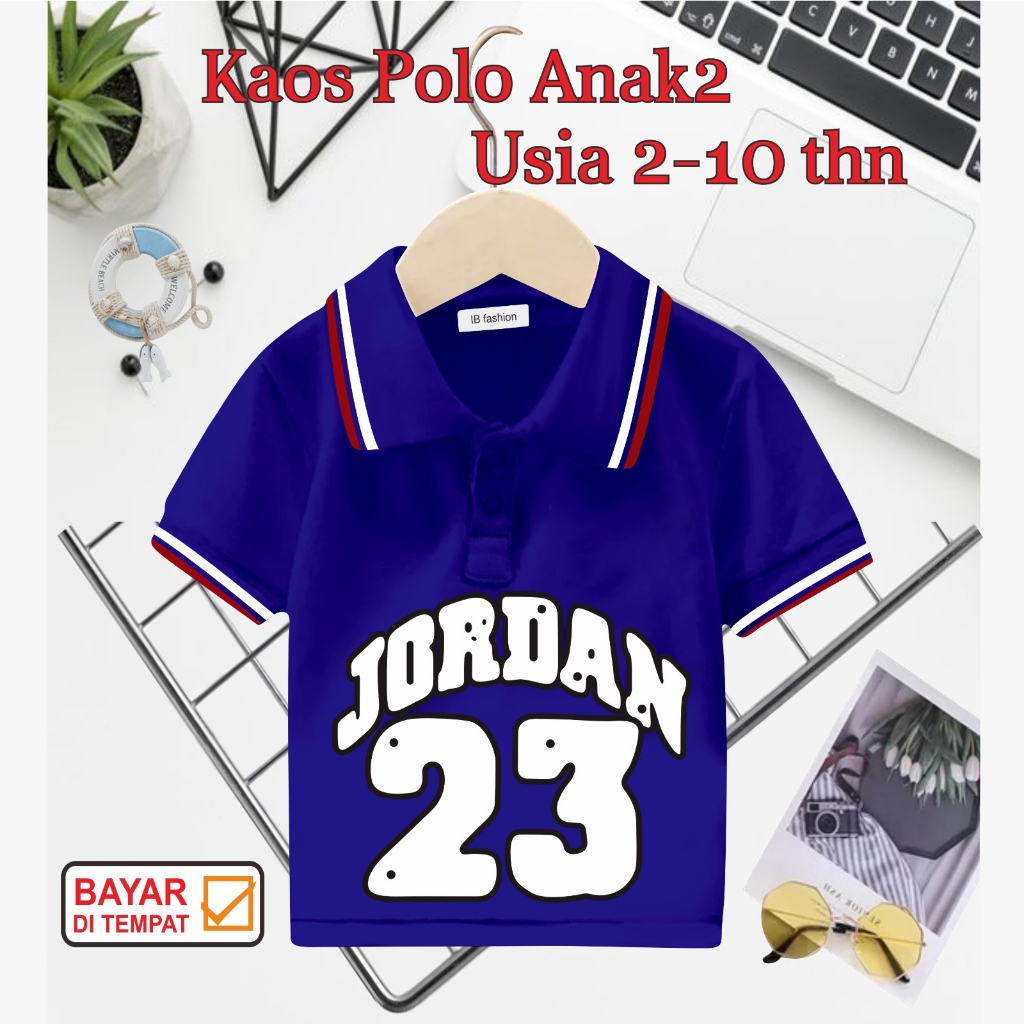 ((IB))KAOS ANAK2 KERAH POLO/JORDAN DIGITAL SABLON