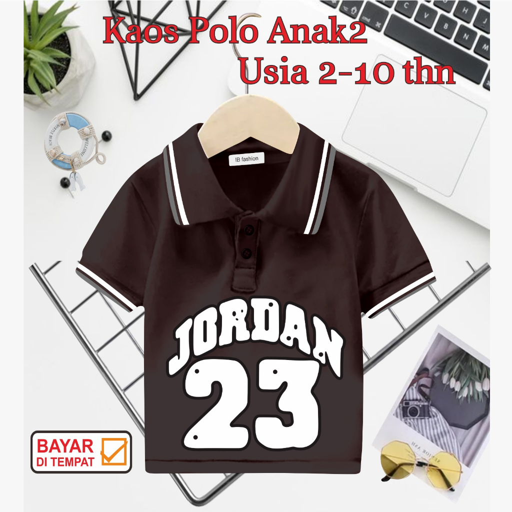 ((IB))KAOS ANAK2 KERAH POLO/JORDAN DIGITAL SABLON