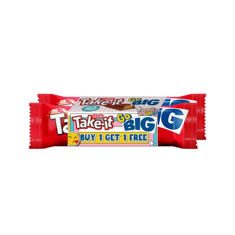 Delfi Take-it Big Wafer Cokelat 2x33g