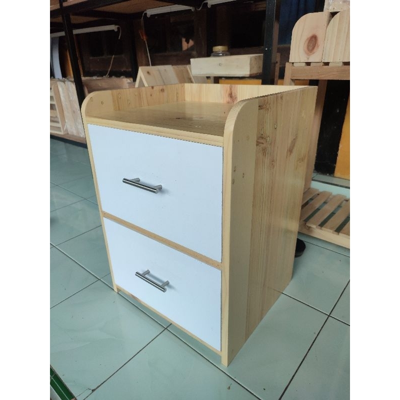 Meja Nakas Minimalis Kayu Jati Belanda / Meja Sudut Ruang Tamu /  Meja Sudut Kamar