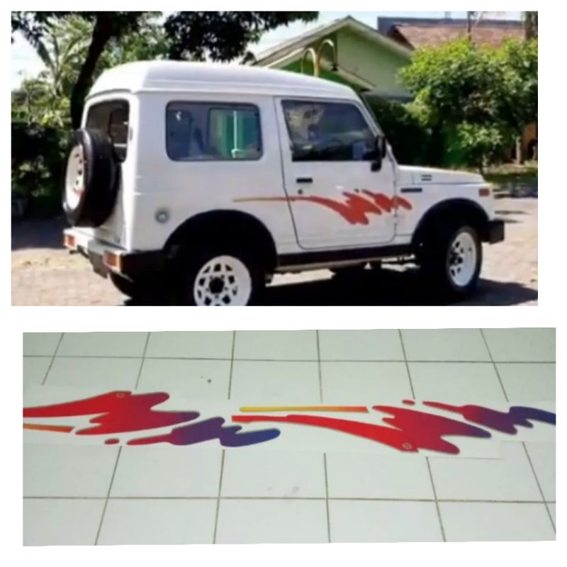 List body stiker Suzuki Katana Air tahun 1994 / Sticker Stiker List Body Katana Air tahun 1994/ list