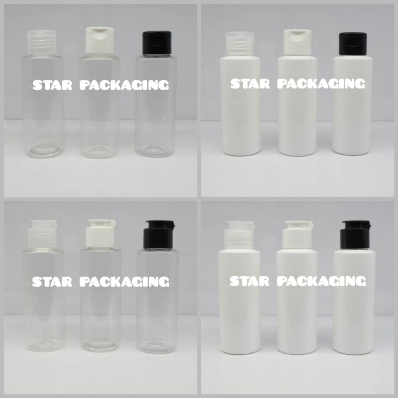 Botol 100ml RF Tutup Fliptop Botol Fliptop 100ml RF Botol Plastik 100ml RF Botol PET 100ml Fliptop