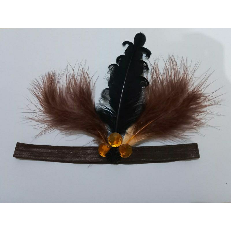 bando bulu,  bandana bulu, hiasan kepala, hiasan tari