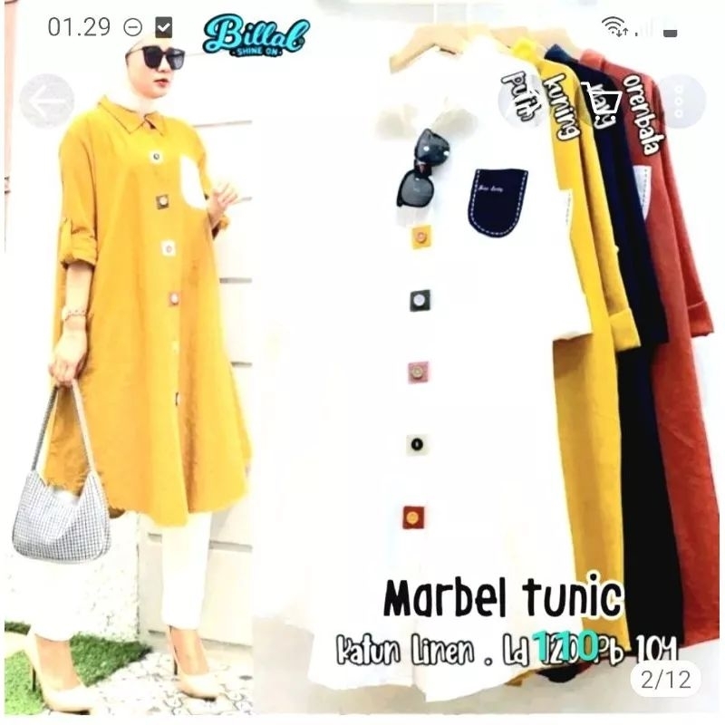 LONG Tunik Terbaru Crinkle Air Flow//Tunik Kombinasi Full kancing