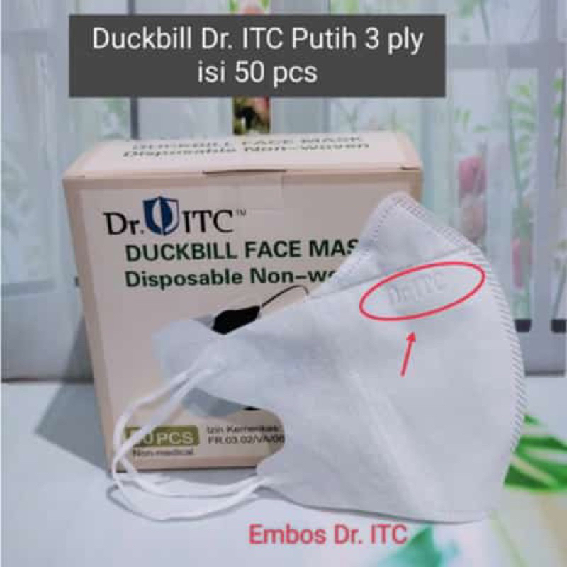 Masker Duckbill 3Ply Facemask Murah Isi 50Pcs/Box