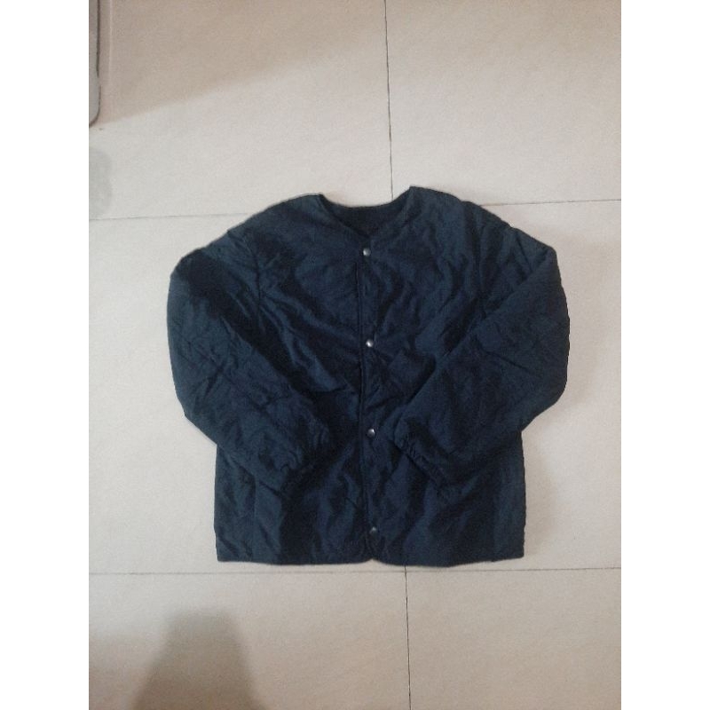 Jacket Liner Uniqlo Sherpa Reversible Bolak Balik Second PL Preloved
