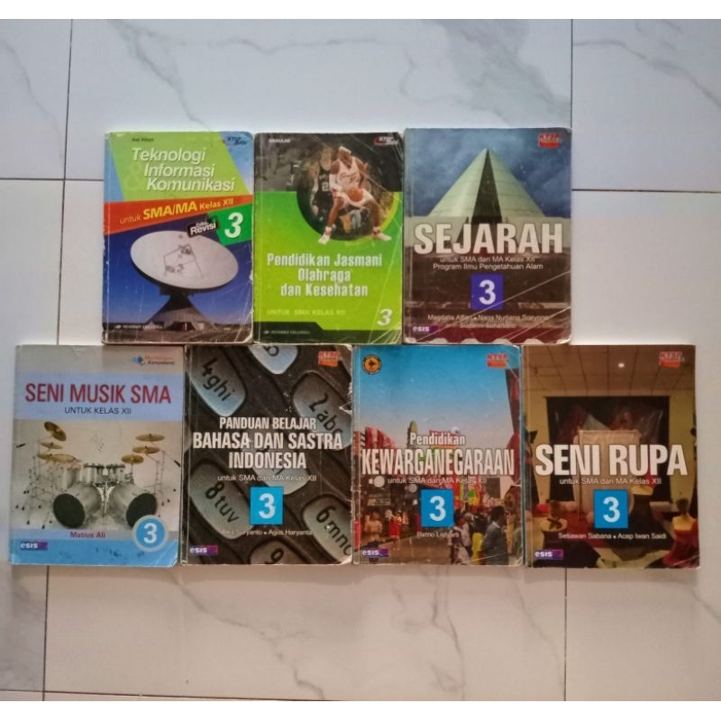 

Buku Bekas Sejarah/ Seni Rupa/ PPKN/ B.Indonesia/ Seni Musik/ TIK/ Penjas kelas XII SMA