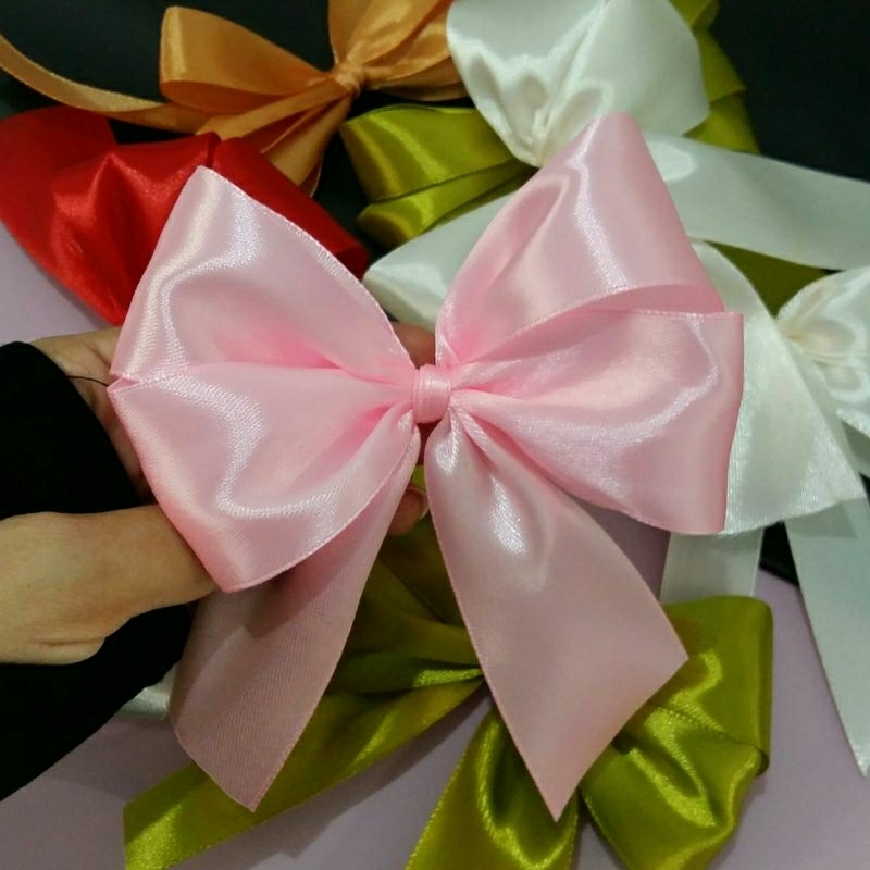 

PITA JADI/PITA HAMPERS/PITA KADO/APLIKASI PITA/ PITA SATIN DOUBLE 4CM