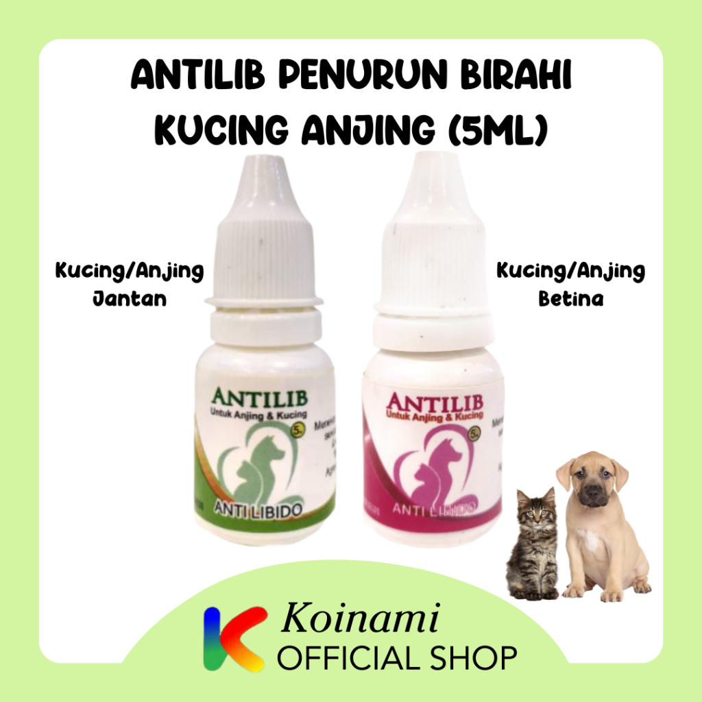 ANTILIB PENURUN BIRAHI KUCING ANJING JANTAN 5 ML / MEYER / btm