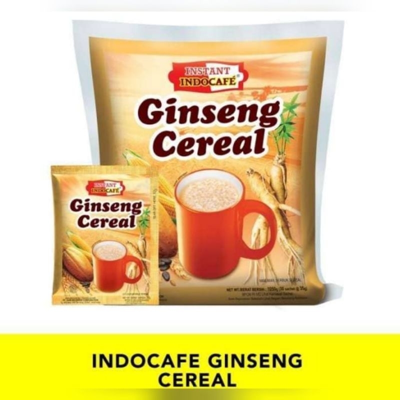 

INDOCAFE Gingseng Cereal 30 sachet