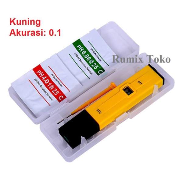 PH Air Meter Ukur Cairan Alat Unik PH Murah Kuning Tester - Pengukur Digital PH Keasaman