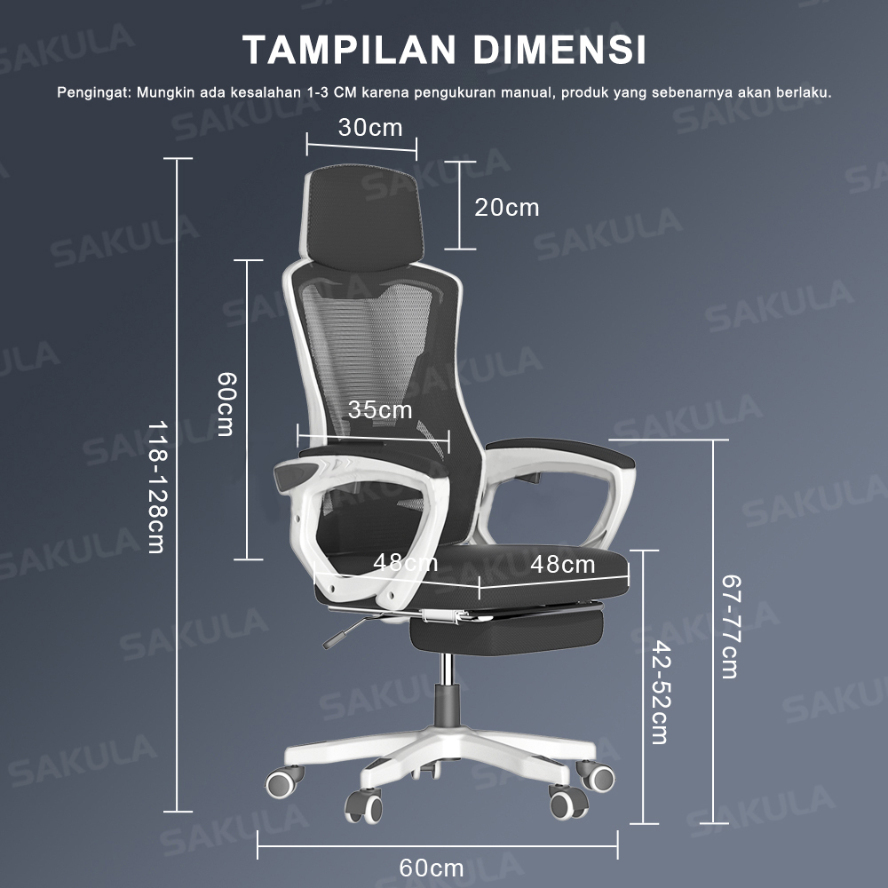 Weyon sakura kursi kantor Kursi Kerja kursi belajar Kursi Gaming Chair Kursi kursi minimalis(818)