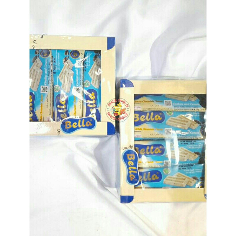 

Bella Coklat Cookies and Cream ( 1 Box isi 24 pcs @10gram )