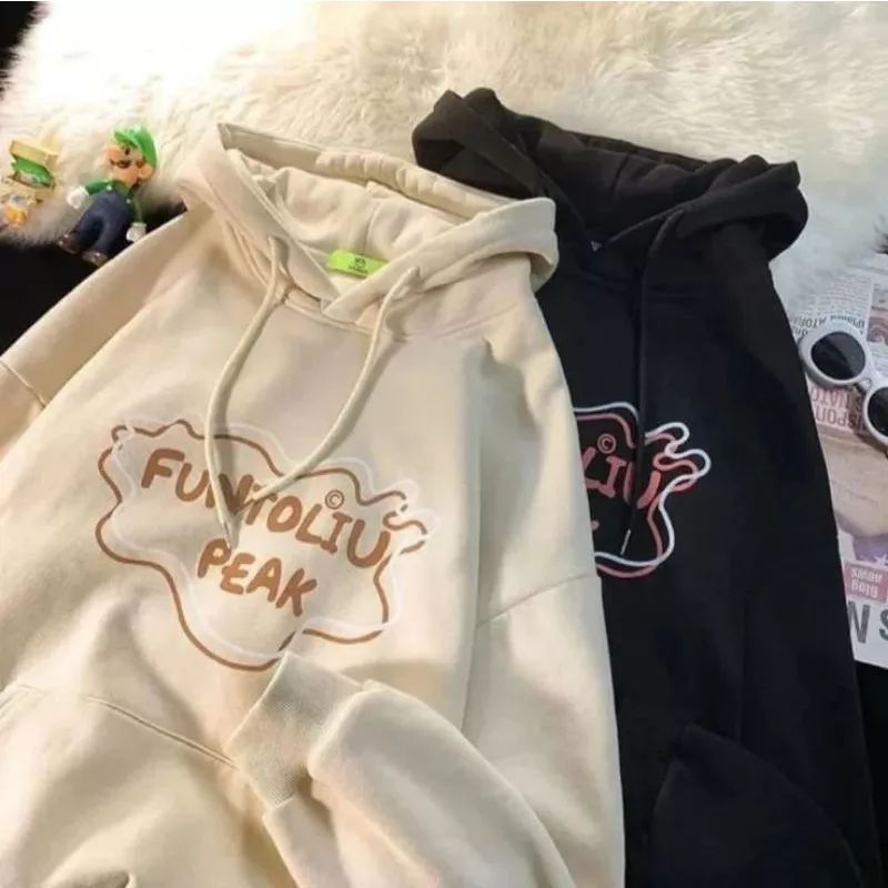 HOODIE COUPLE FUNTOLIO PEAK CEWEK COWOK BAHAN FLEECE PREMIUM JAKET HUDI MURAH SWEATER KEREN TERBARU 