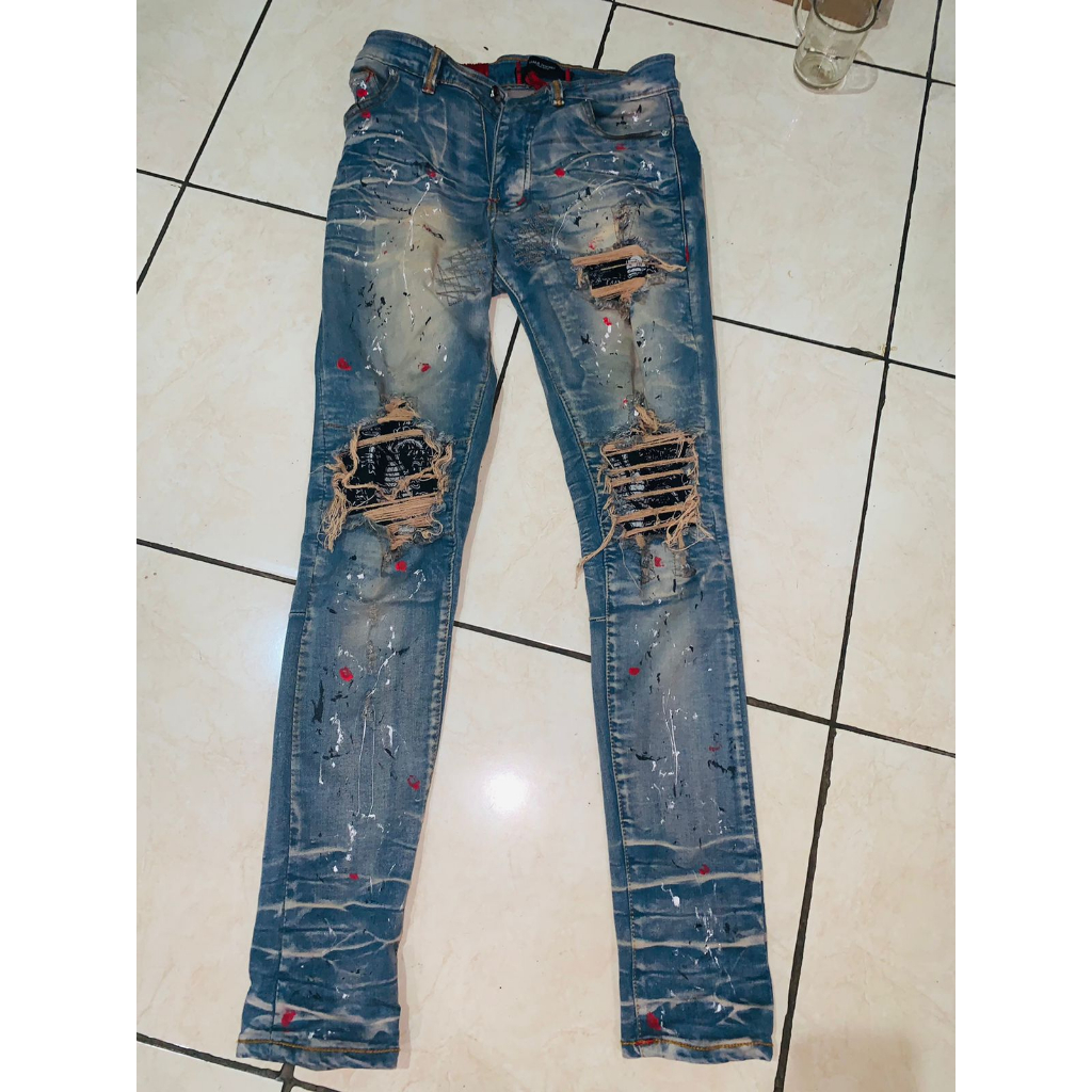 celana panjang ham jeansku m1 batik size 28 nominus kelengkapan paperba