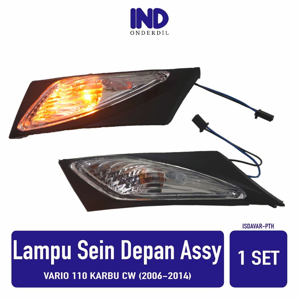 Lampu Sein Depan Assy IND Onderdil WIN Vario 110 2006-2014 Lama Old CW Sen Ritting Riting Retting Reting Sign