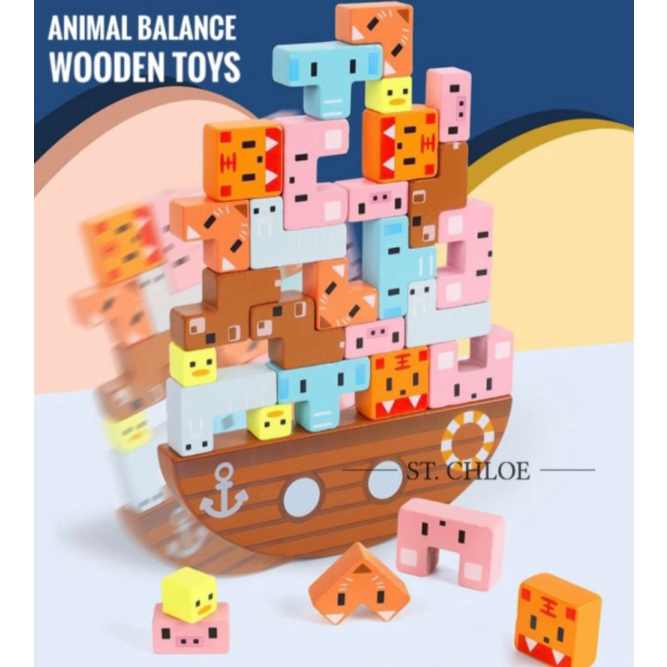 

Jual WOODEN ANIMAL BALANCE TOYS PUZZLE / MAINAN KAYU ANAK EDUKASI Murah
