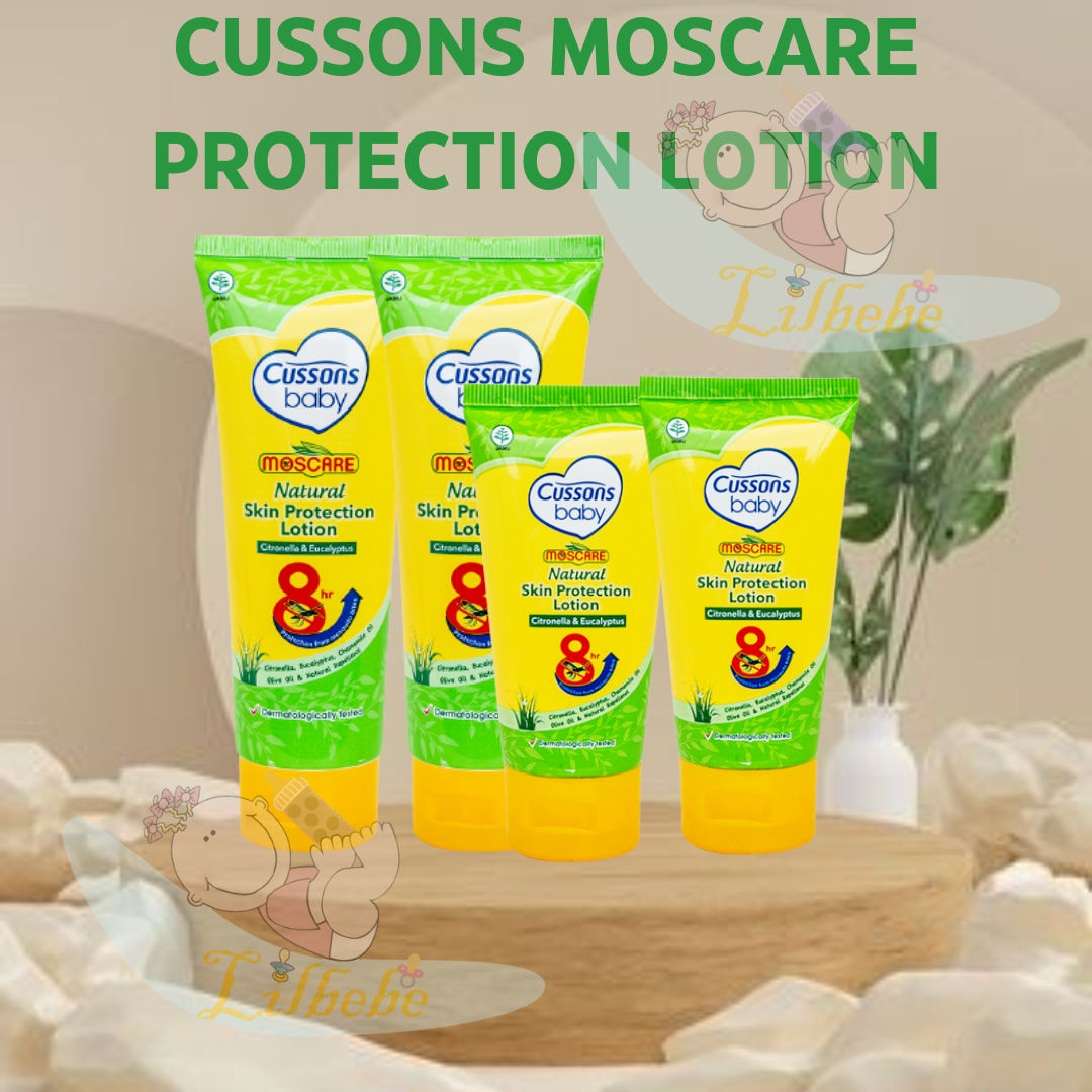 Losion CUSSONS Melidungi Dari Gigitan Nyamuk BABY MOSCARE Natural Skin Protection Lotion 50 gr 50gr / 100 gr 100gr