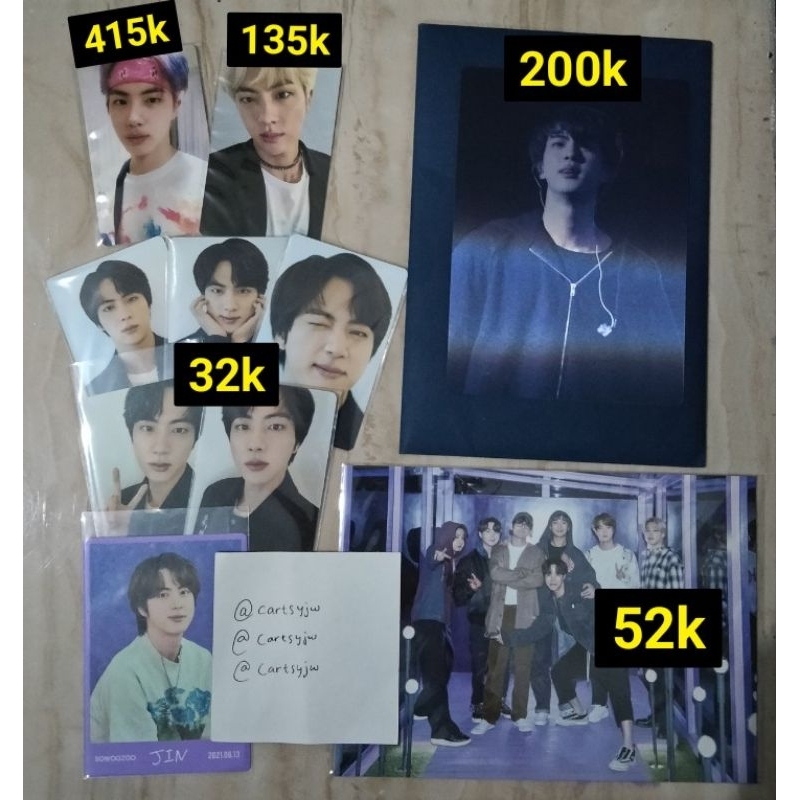 [BACA DESKRIPSI] PHOTOCARD PC BTS SEOKJIN JIN KORE MAGIC SHOP 5TH MUSTER FAKE LOVE JP DICON POSTCARD