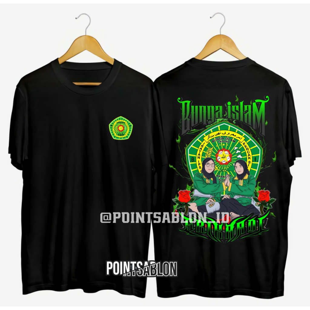 Kaos Srikandi pencak silat bunga islam terbaru kualitas premium Kaos Bunga Islam Distro Baju bunga i