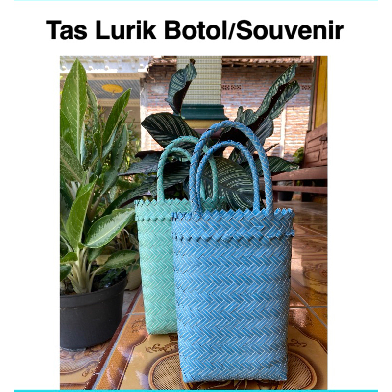 Tas anyaman panjang cocok banget buat souvenir / wadah botol