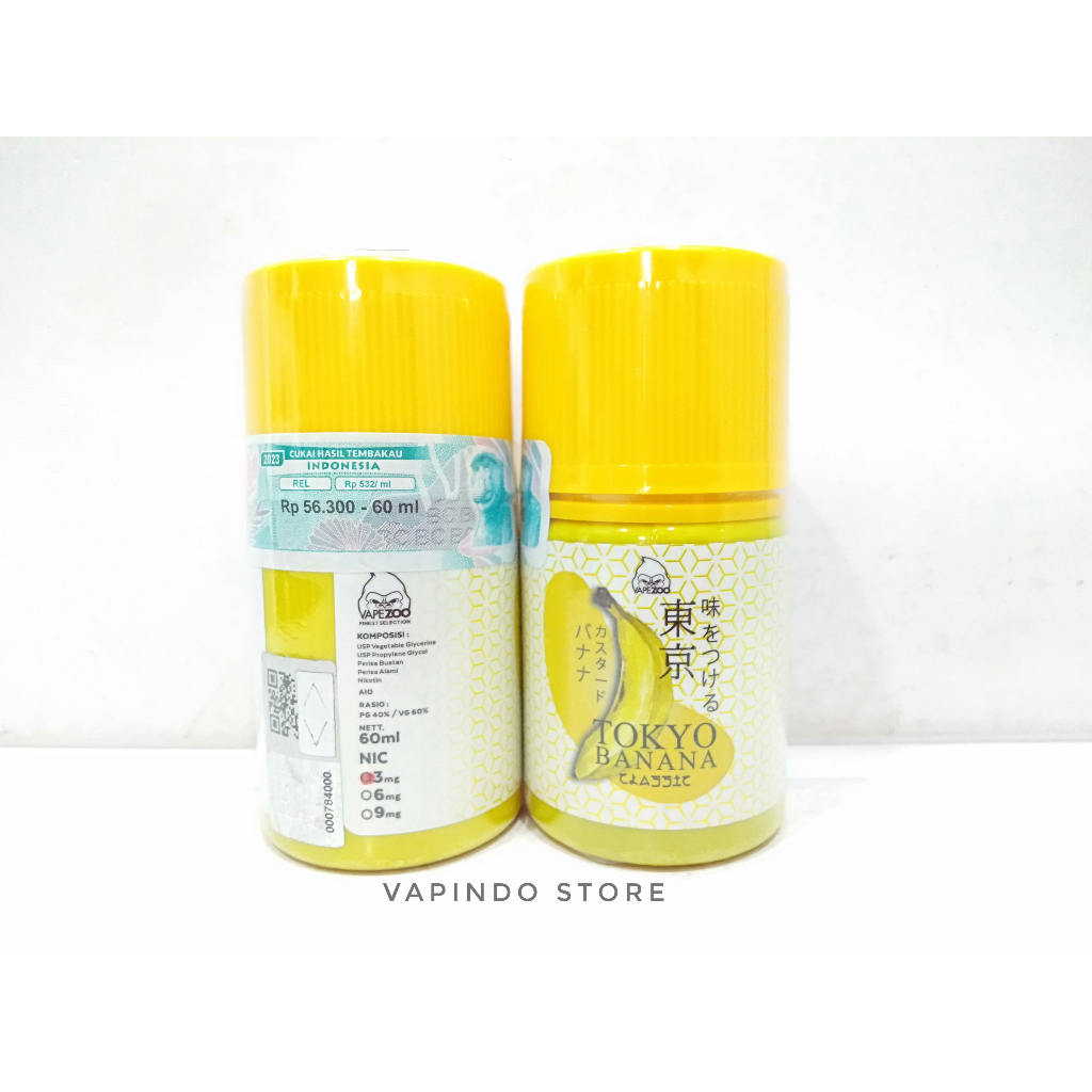 TOKYO BANANA CLASSIC 60ML 3MG LIQUID VAPE