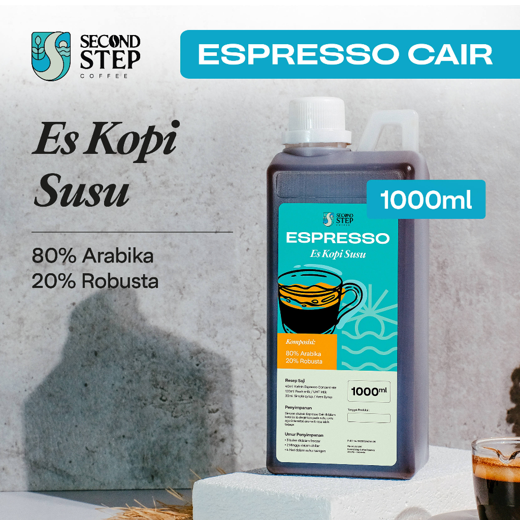 

Espresso Cair Kopi Susu Kekinian Konsentrat Murni Minuman 1 Liter