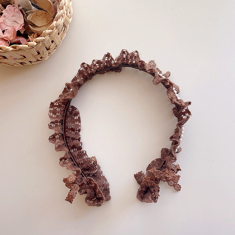 Caliloops Bando Bandana Anak Perempuan Renda Scrunchie Korea Tulle