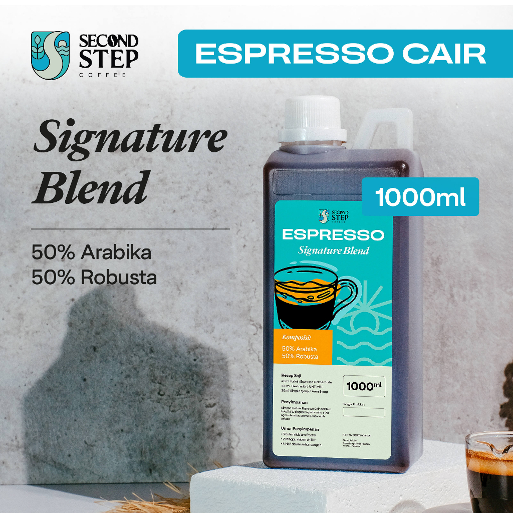 

Espresso Cair Kopi Konsentrat Murni Signature Blend Minuman 1 Liter