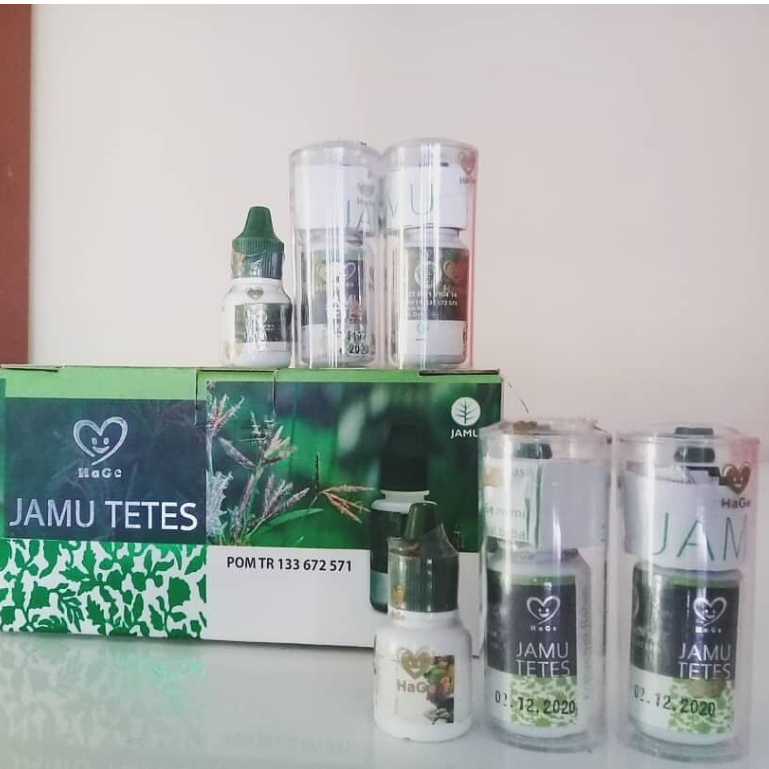 HaGe Jamu Tetes Hage Asli Herbal Tetes Jamu Hage Original