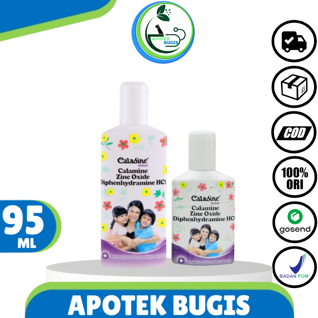 Caladine Lotion Calamine Zinc Oxide 60ml &amp; 95ml - Caladine Losion Biang Keringat