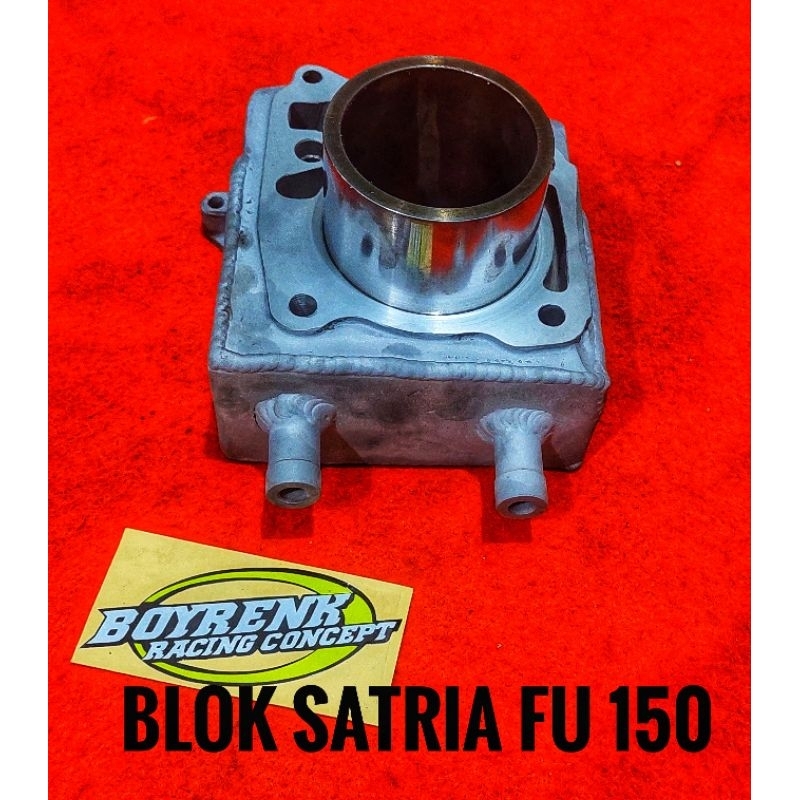 CYLINDER BLOK SATRIA FU 150 DMTR LUAR LINER 73 CUSTOME RADIATOR-BOYRENK RACING