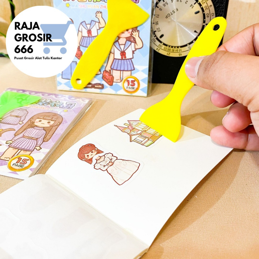 

BUKU STIKER DAN PERATA KERTAS GS88 UKURAN 6 X 6 CM STICKER TERMURAH TERJANGKAU SENMU