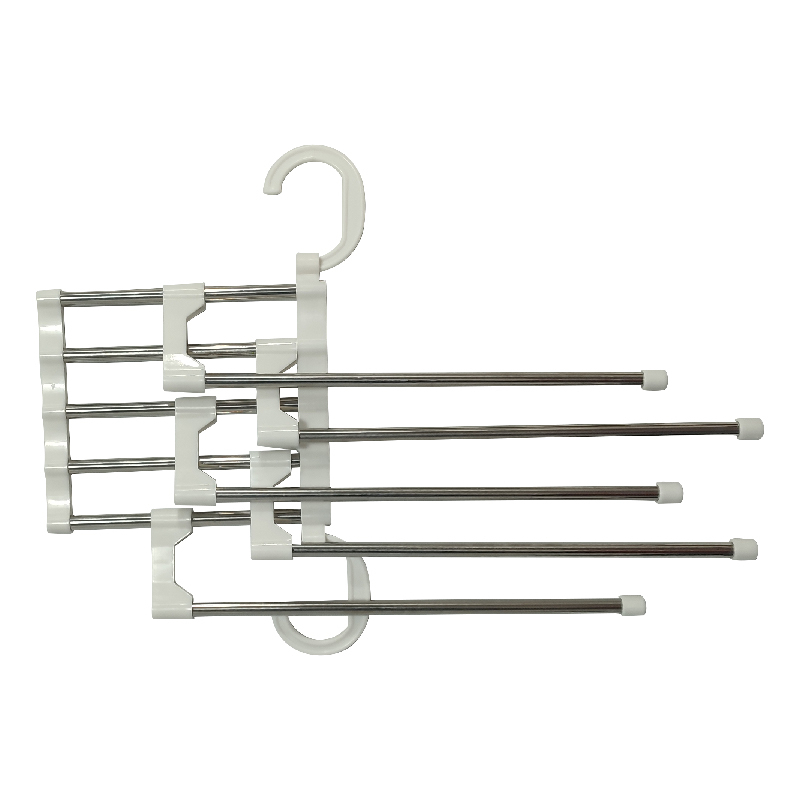 Hanger Lipat Gantungan 5 in 1 Gantungan Baju Jilbab Stainless Steel Serbaguna KJ-2