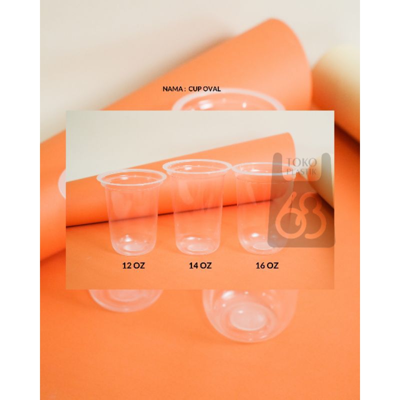 cup plastik starindo 12,14,16 oz