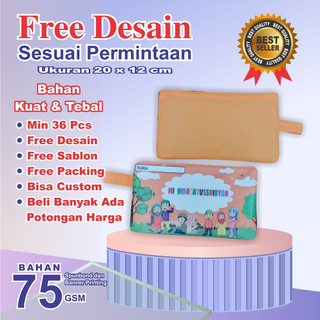 

SOUVENIR TEMPAT PENSIL ANAK / TEMPAT PENSIL CUSTOM