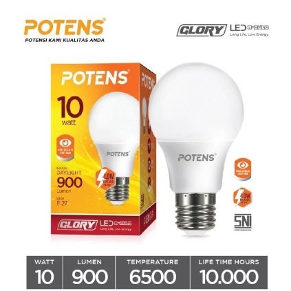 Potens Bayar 3 FREE 2 (1 LAMPU +BOTOL MINUM) POTENS A BULB SERIES 10W BUNDLE