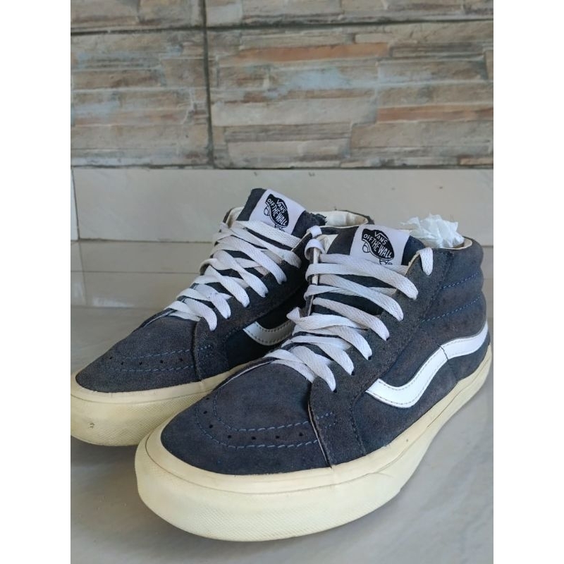 VANS SK8 MID GREY FULL SUEDE