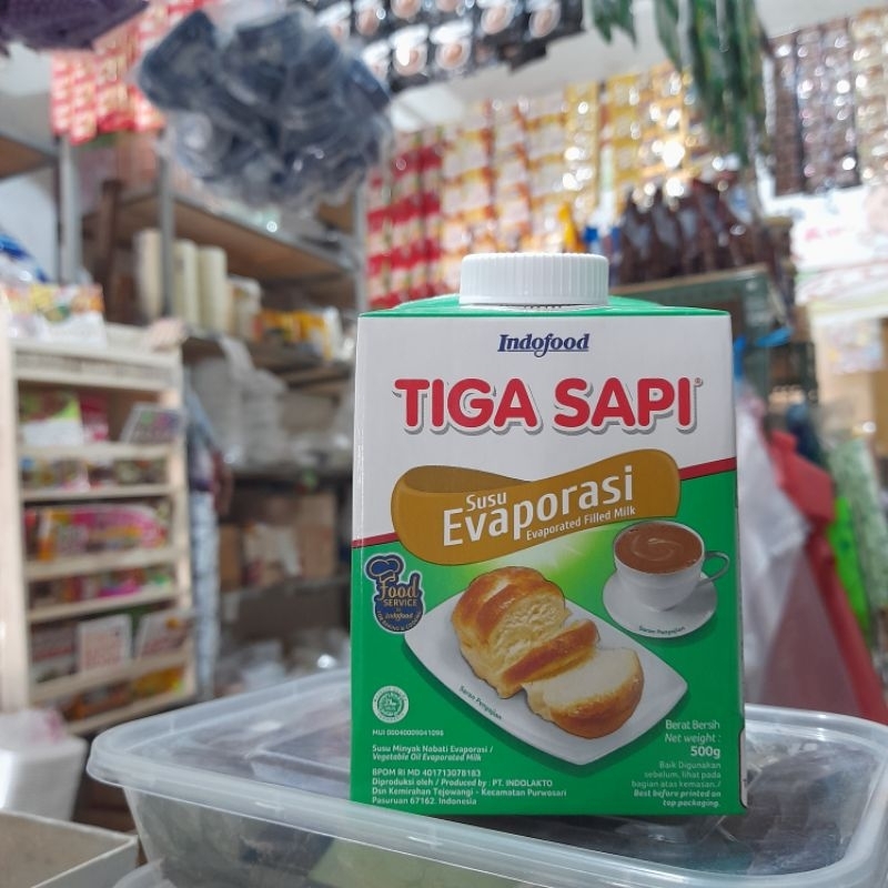 

Susu Evaporasi 3 Sapi - 500 gr