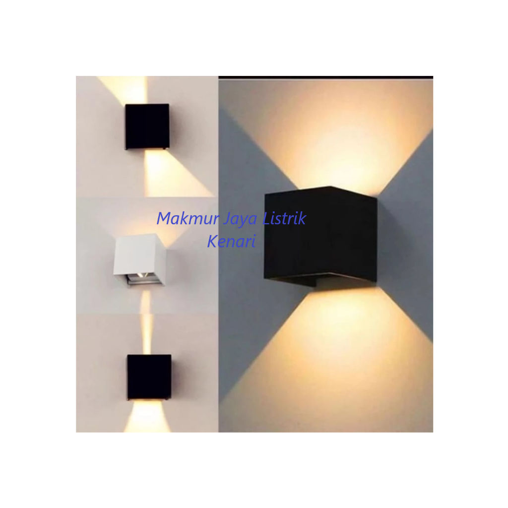 Lampu Dinding 2W Adjustable Led 2 Arah 2 Watt Wall Light Tembok