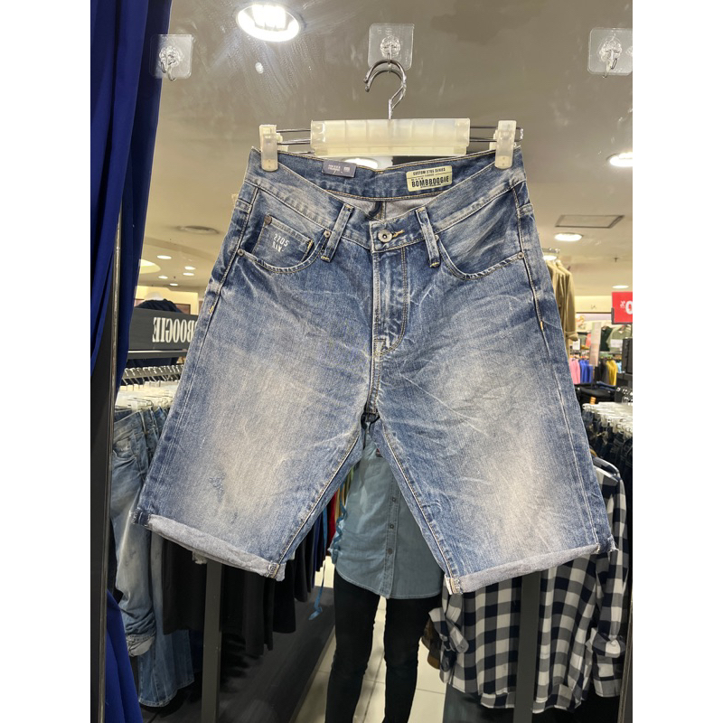 BOMBBOOGIE CELANA JEANS PENDEK SOBEK ORIGINAL 100%