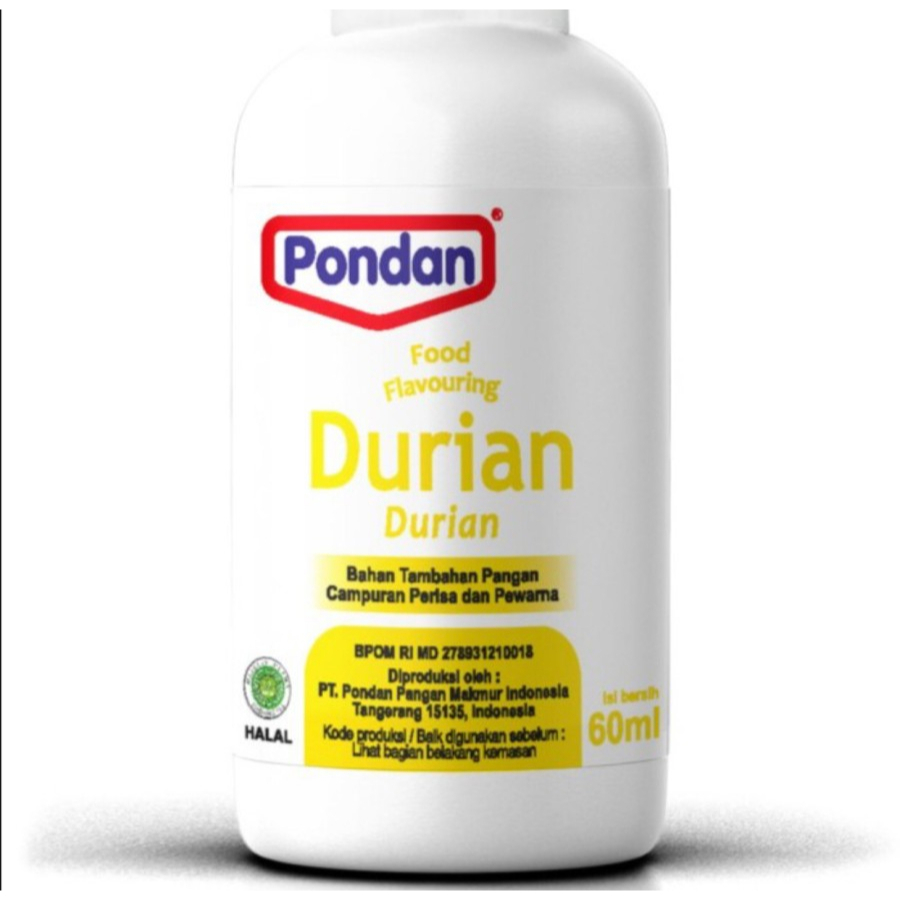 Pondan Pasta Rasa Durian Food Flavouring Perisa Makanan 60ml