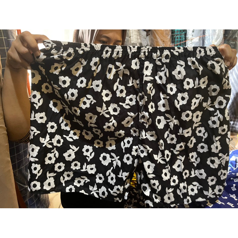 Big Size Celana Pendek Santai Wanita Adem Katun Nyaman Awet Bisa Untuk Boxer Pria Dan Cewek