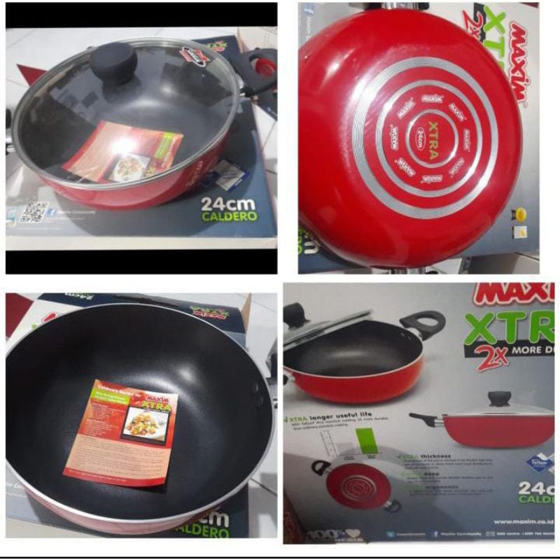 Wok Pan Maxim Extra Caldero ukuran 24