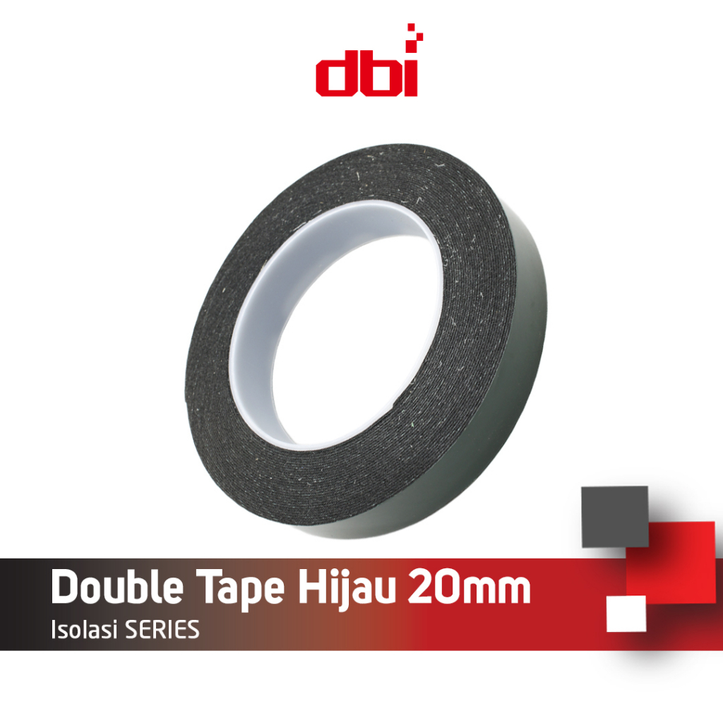 Isolasi Double Tape Foam Busa 20mm Hijau