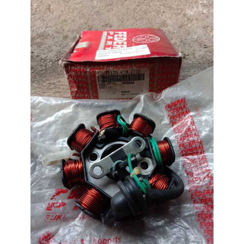 Spul Stator Set Honda Supra X 125 Original Federal
