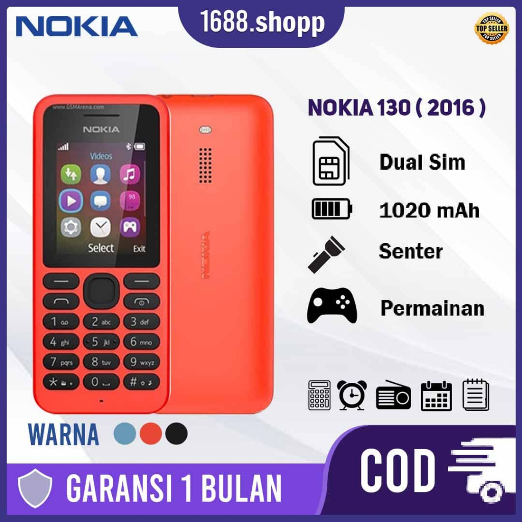 Nokia 130 Handphone Baru Bisa Mp3