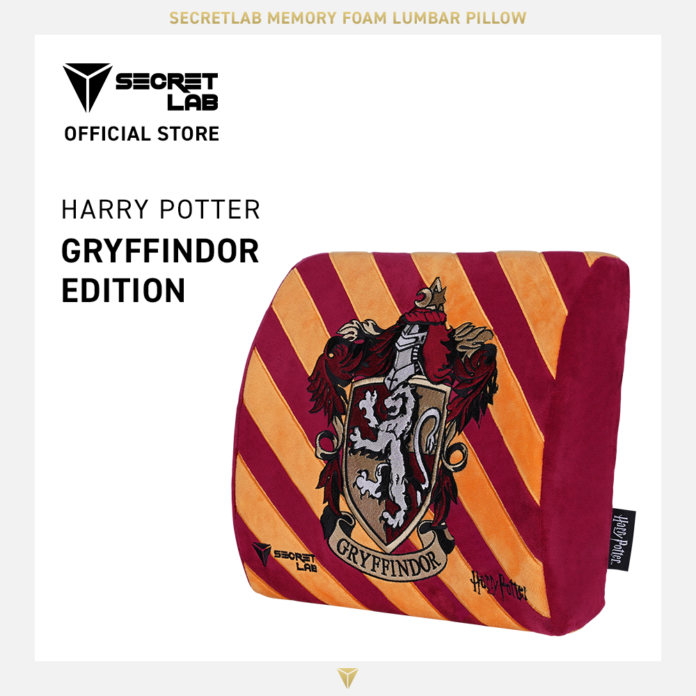 Secretlab Memory Foam Lumbar Pillow—Harry Potter Gryffindor Edition